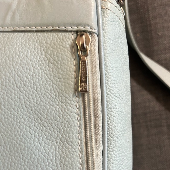 Longchamp Baby Blue Vintage 90’s Bucket Leather Backpack - Picture 6 of 14